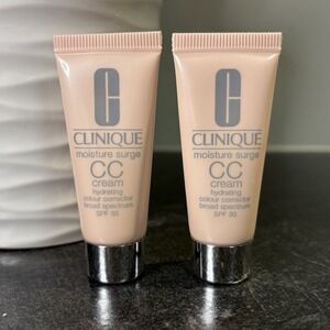 2- Clinique Moisture Surge CC Cream Hydrating Corrector SPF 30 Light Medium .5oz